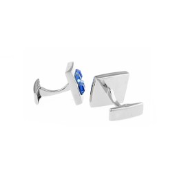 Mansetinööbid - hele- ja tumesinine ruut